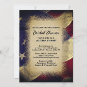 Invitation de mariage militaire américain drapeau (Devant)