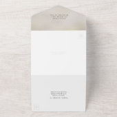 Invitation de mariage minimal à huile métallique m (Dehors)