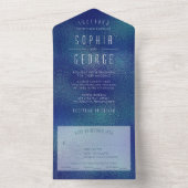 Invitation de mariage minimal à huile métallique m (À l'intérieur)