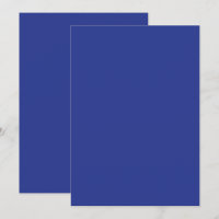 Invitation de mariage minimal audacieuse en bleu p