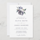 Invitation de mariage minimal Berry (Devant)