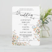 Invitation de mariage minimal élégant (Debout devant)