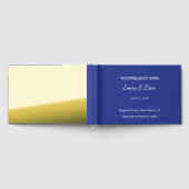 Invitation de mariage minimale en bleu profond (Complet)