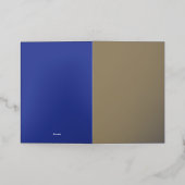 Invitation de mariage minimale en bleu profond (Mise à l'extérieur)