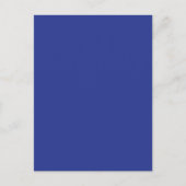 Invitation de mariage minimale en bleu profond (Devant)
