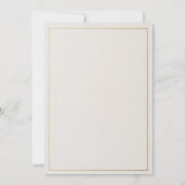 Invitation de mariage minimaliste (Dos)