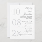 Invitation de mariage minimaliste (Devant)