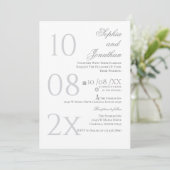 Invitation de mariage minimaliste (Debout devant)