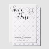 Invitation de mariage minimaliste calligraphie Ove (Décalage (Invitation))