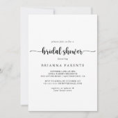 Invitation de mariage minimaliste calligraphiée po (Devant)
