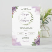 Invitation de mariage minimaliste et élégante (Debout devant)