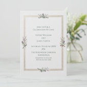 Invitation de mariage minimaliste Heather (Debout devant)