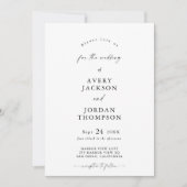 Invitation de mariage minimaliste moderne | Mariag (Devant)