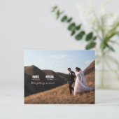 Invitation de mariage minimaliste moderne simple (Debout devant)