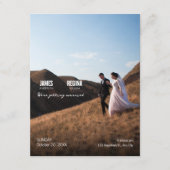 Invitation de mariage minimaliste moderne simple (Devant)