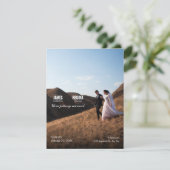 Invitation de mariage minimaliste moderne simple (Debout devant)