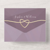 Invitation de mariage minimaliste pour Rose Dusty (Verso)