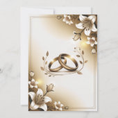 Invitation de mariage minimaliste simple personnal (Dos)