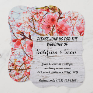Invitation de mariage mixte demi-et demi-conceptio