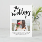 Invitation de mariage modèle 10 (Debout devant)