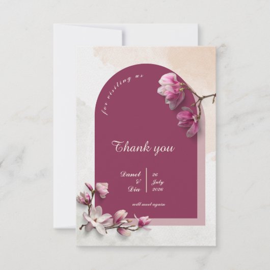 Invitation de mariage moderne (Devant)