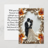 Invitation de mariage moderne (Devant / Derrière)