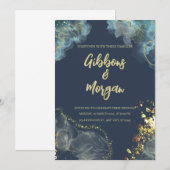 Invitation de mariage moderne (Devant / Derrière)