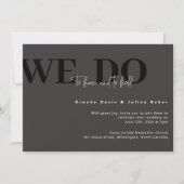Invitation de mariage moderne (Devant)