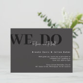 Invitation de mariage moderne (Debout devant)