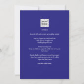 Invitation de mariage moderne avec code QR RSVP Am (Dos)