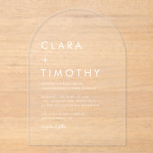 Invitation de mariage moderne avec écriture classi (Recto)