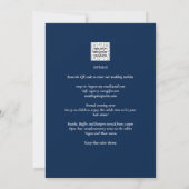 Invitation de mariage moderne avec QR Code RSVP et (Dos)