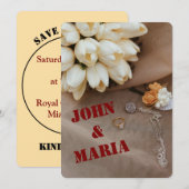 Invitation de mariage moderne | Conception modifia (Devant / Derrière)
