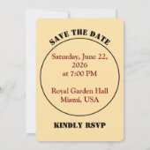 Invitation de mariage moderne | Conception modifia (Dos)