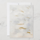 Invitation de mariage moderne en marbre blanc or a (Dos)