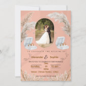 Invitation de mariage moderne | Entièrement modifi (Devant)