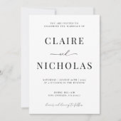 Invitation de mariage moderne et élégant (Devant)