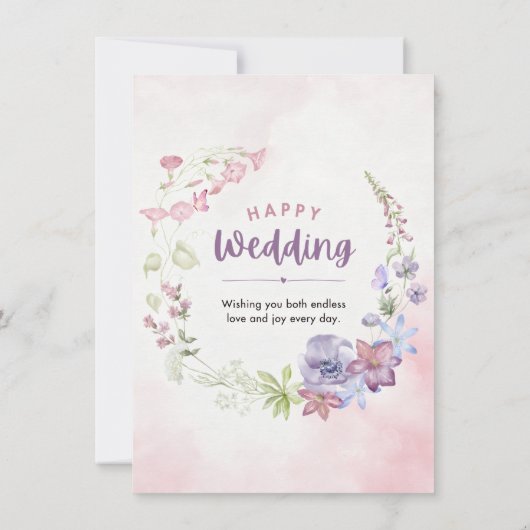 Invitation de mariage moderne et élégant (Dos)