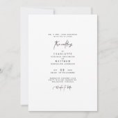 Invitation de mariage moderne et simple des parent (Devant)