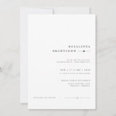 Invitation de mariage moderne luxe avec photo (Devant)