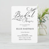 Invitation de mariage moderne minimaliste script (Debout devant)
