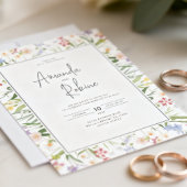 Invitation de mariage moderne pour jardin