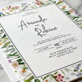 Invitation de mariage moderne pour jardin