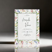 Invitation de mariage moderne pour jardin