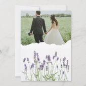 Invitation de mariage moderne - Vert Gris (Dos)