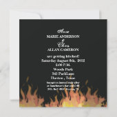 Invitation de mariage motard Rock N Roll cœur de f (Dos)