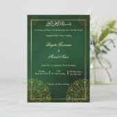 Invitation de mariage musulmane (Debout devant)