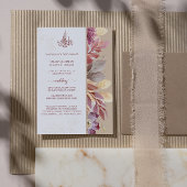 Invitation de mariage musulmane exquise