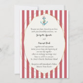 Invitation de mariage nautique (Devant)