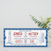 Invitation de mariage nautique (Debout devant)
